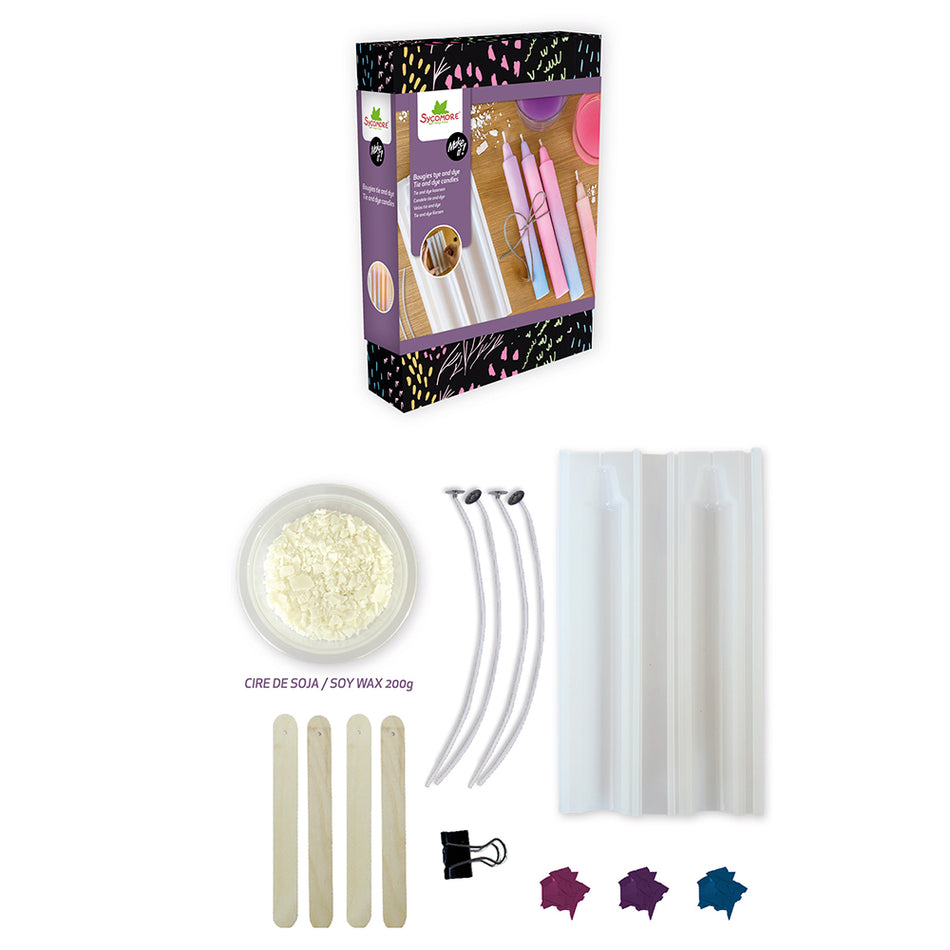 Make it! - Bougies tye and dye