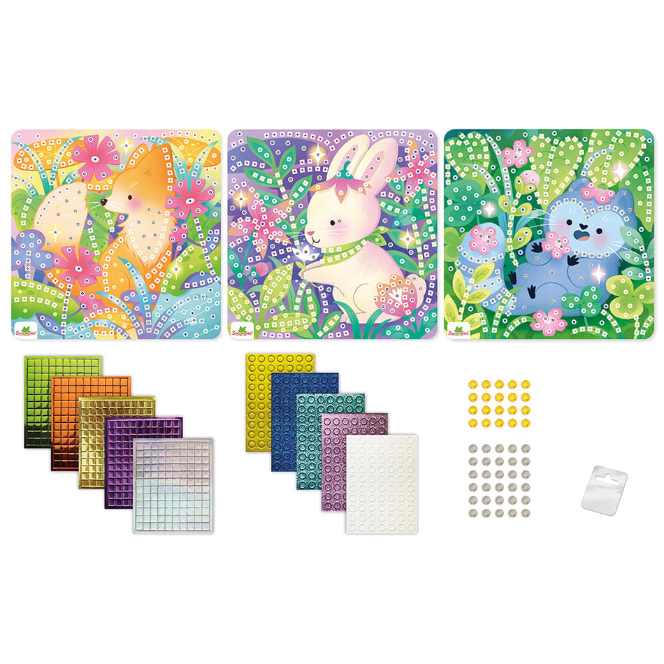 Stick & Fun - 3 Mosaïques Animaux Doux