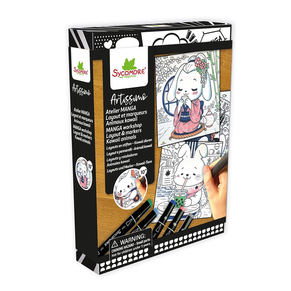 Artissimo - Atelier Manga - Layout et marqueurs - Animaux Kawaii