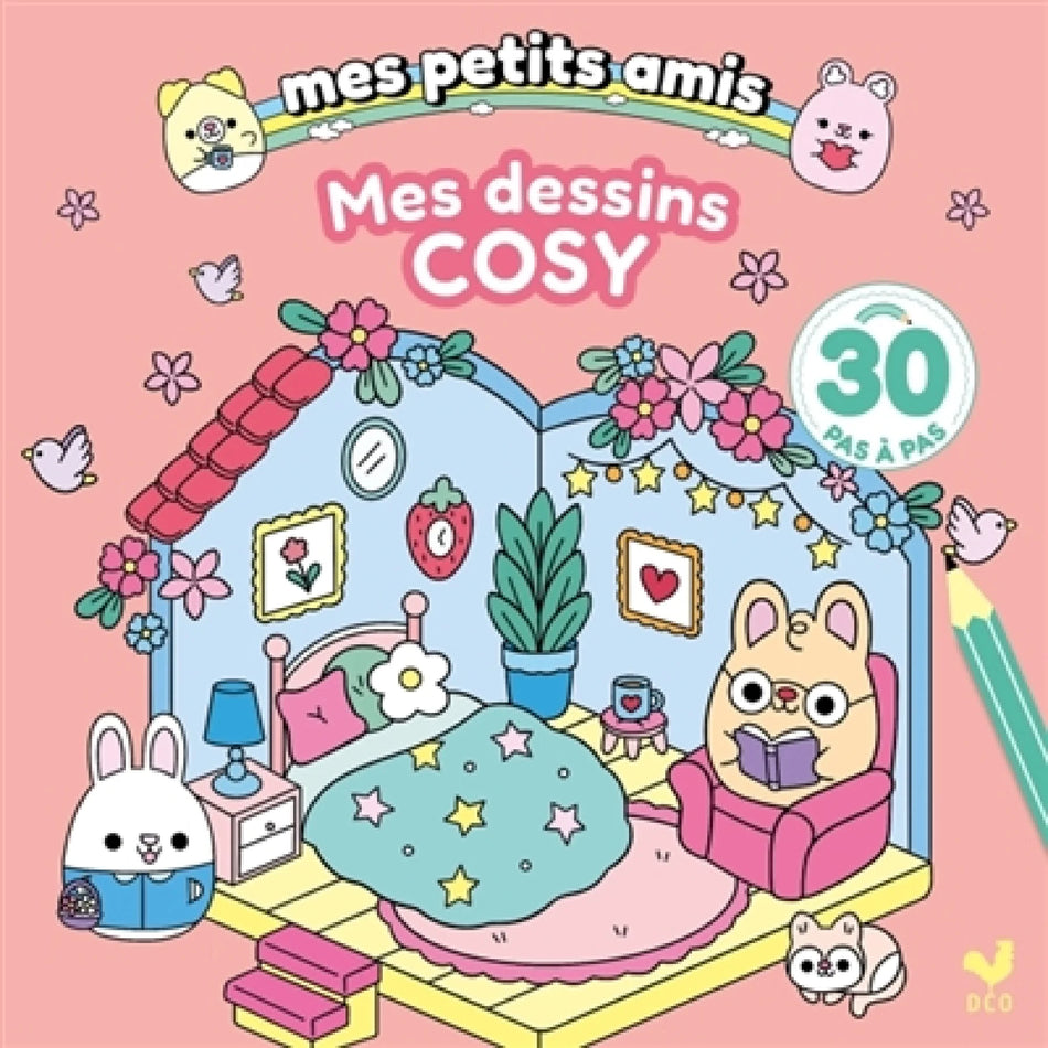 Livre - Mes dessins cosy - Mes petits amis