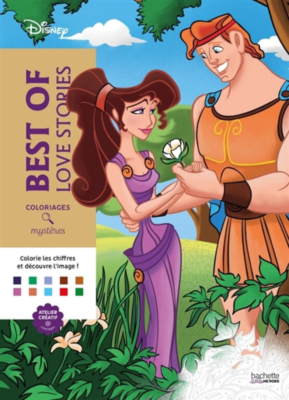 Livre - Coloriages Mystères Disney - Best of love stories