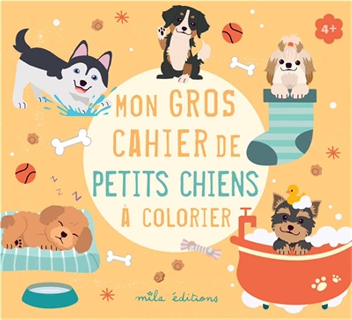 Mon Gros Cahier de Petits Chiens à Colorier