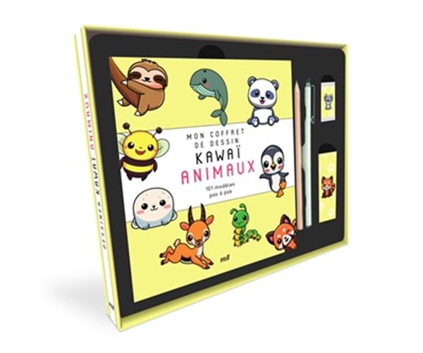 Mon coffret de dessin Kawai animaux