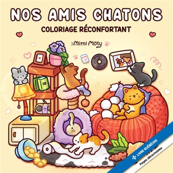 Nos amis chatons Coloriage Réconfortant