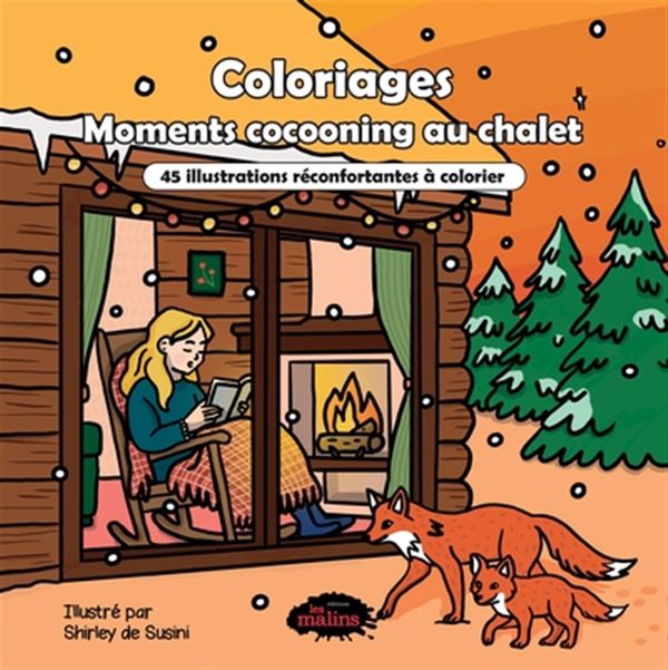 Livre - Coloriages - Moments cocooning au chalet