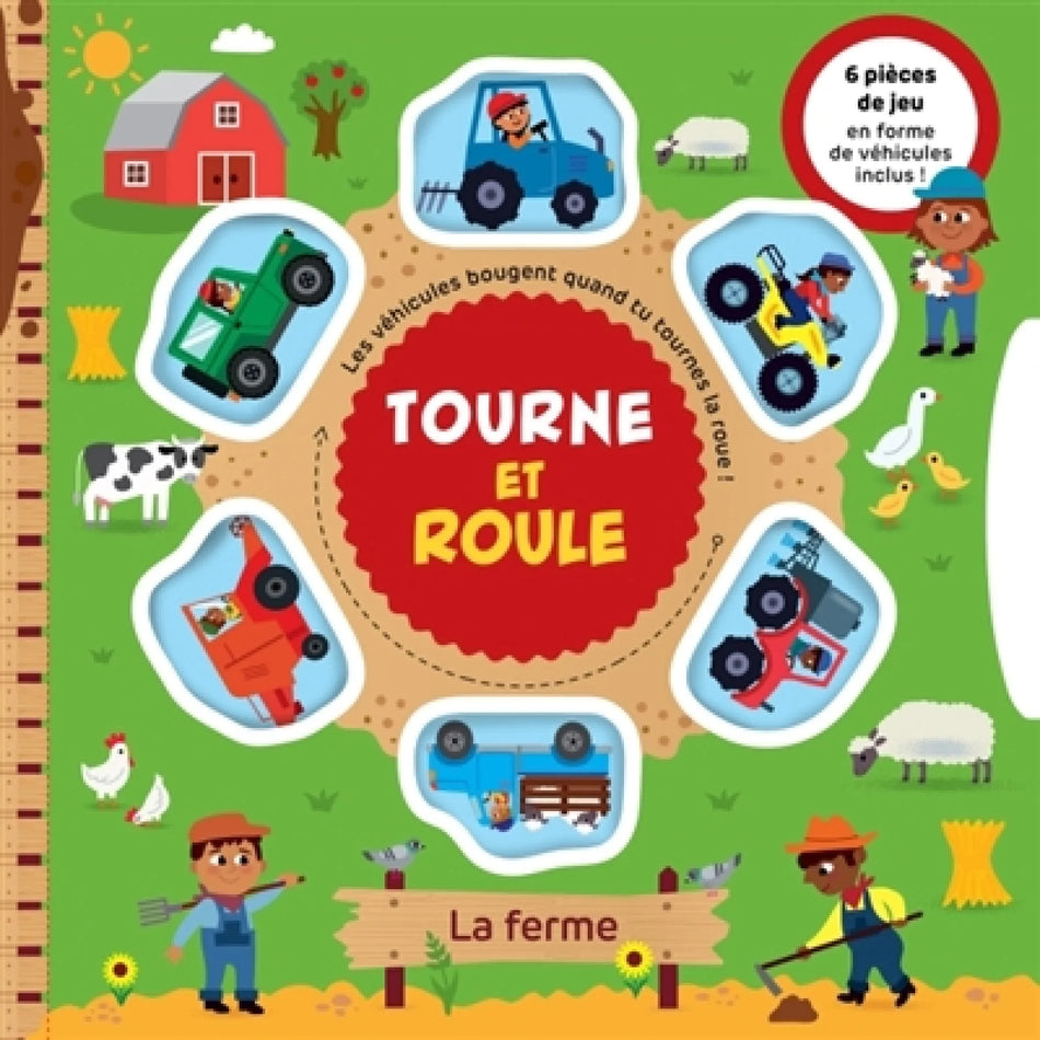 Livre - Tourne et roule - La ferme
