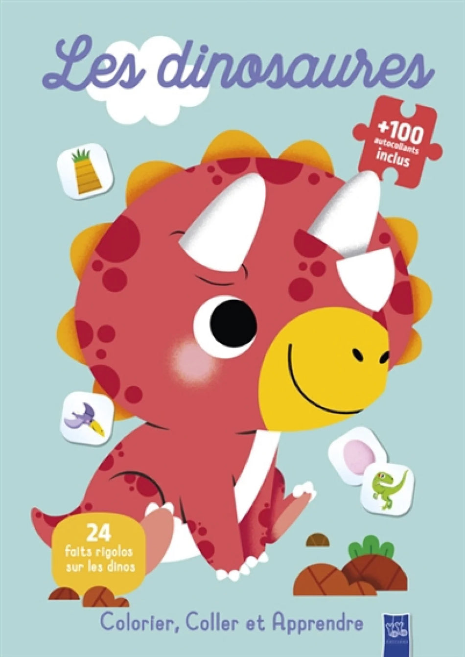 Livre - Les Dinosaures - Colorier, coller et apprendre