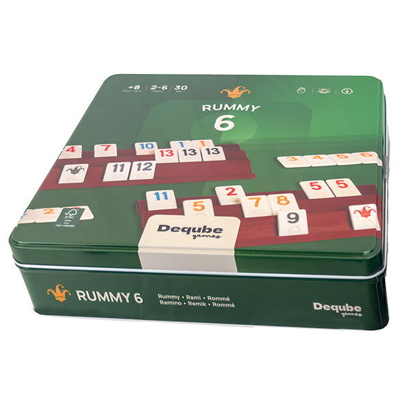 Rummy 6 joueurs boîte de métal
