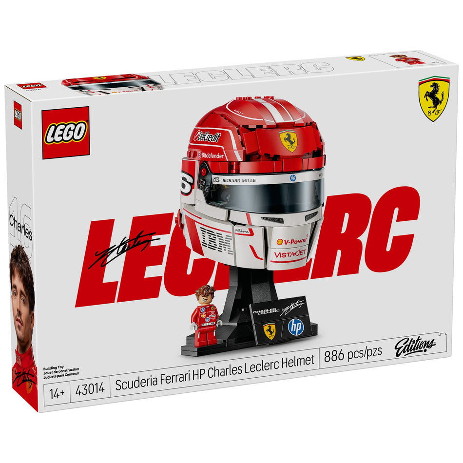 Lego 43014 Editions - Le casque Scuderia Ferrari HP de Charles Leclerc