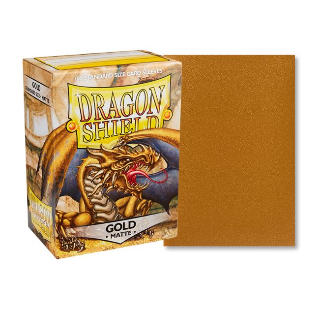 Sleeve Dragon Shield - Gold Matte