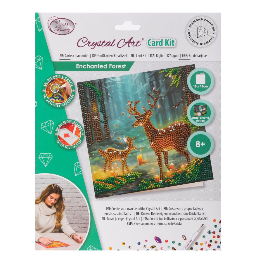 Crystal Art Carte Kit - Enchanted Forest