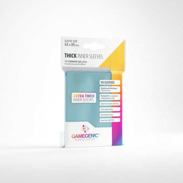 Gamegen!c 50 Sleeves - Thick Inner Sleeves 64 x 89mm