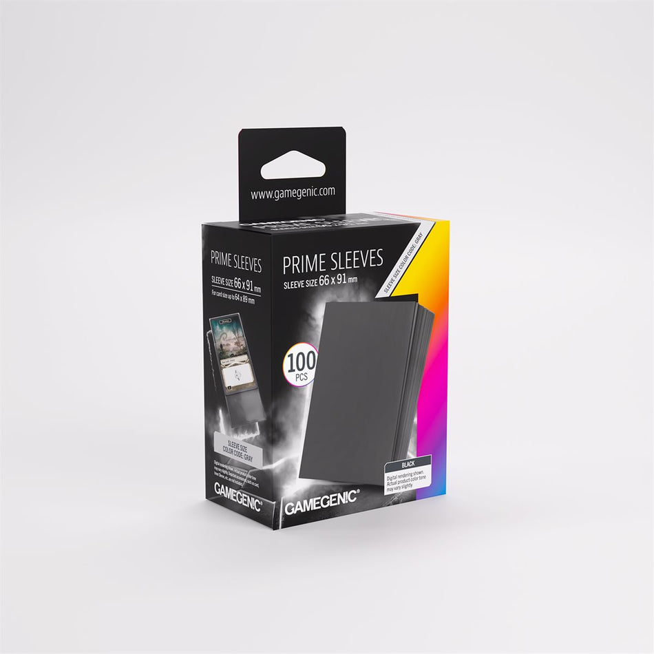 Gamegen!c Prime Sleeves - Black 66 x 91