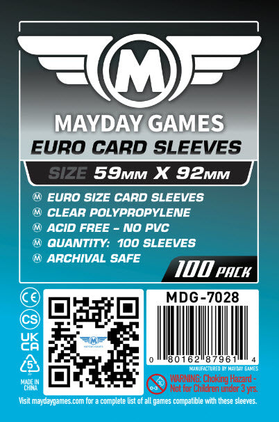 Mayday Sleeves 59x92mm Standard 100pk