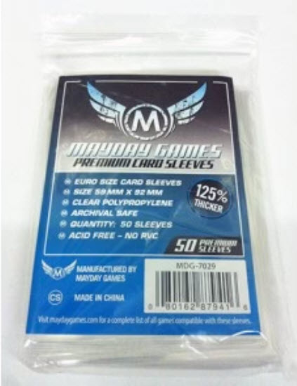 Mayday Sleeves 59x92mm Premium 50pk
