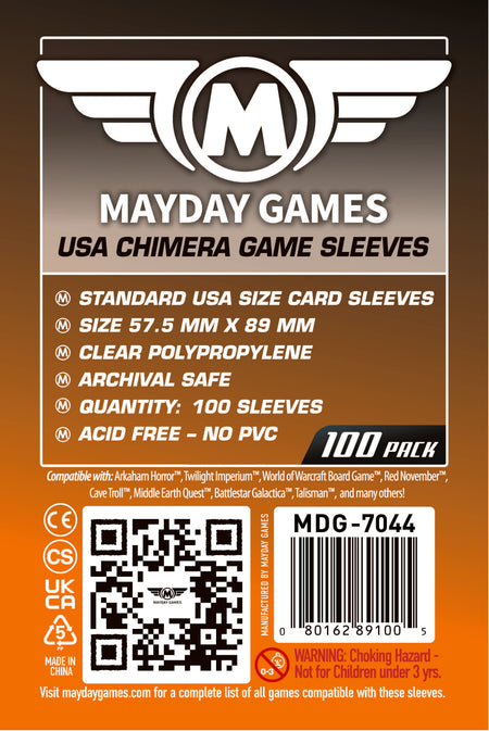 Mayday Sleeves 57.5x89mm Standard 100pk