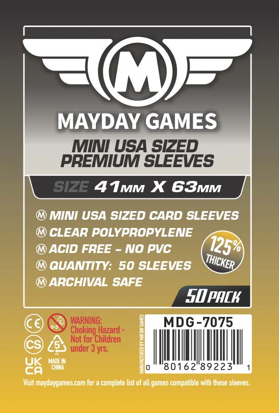 Mayday Sleeves 41x63mm Premium 50pk