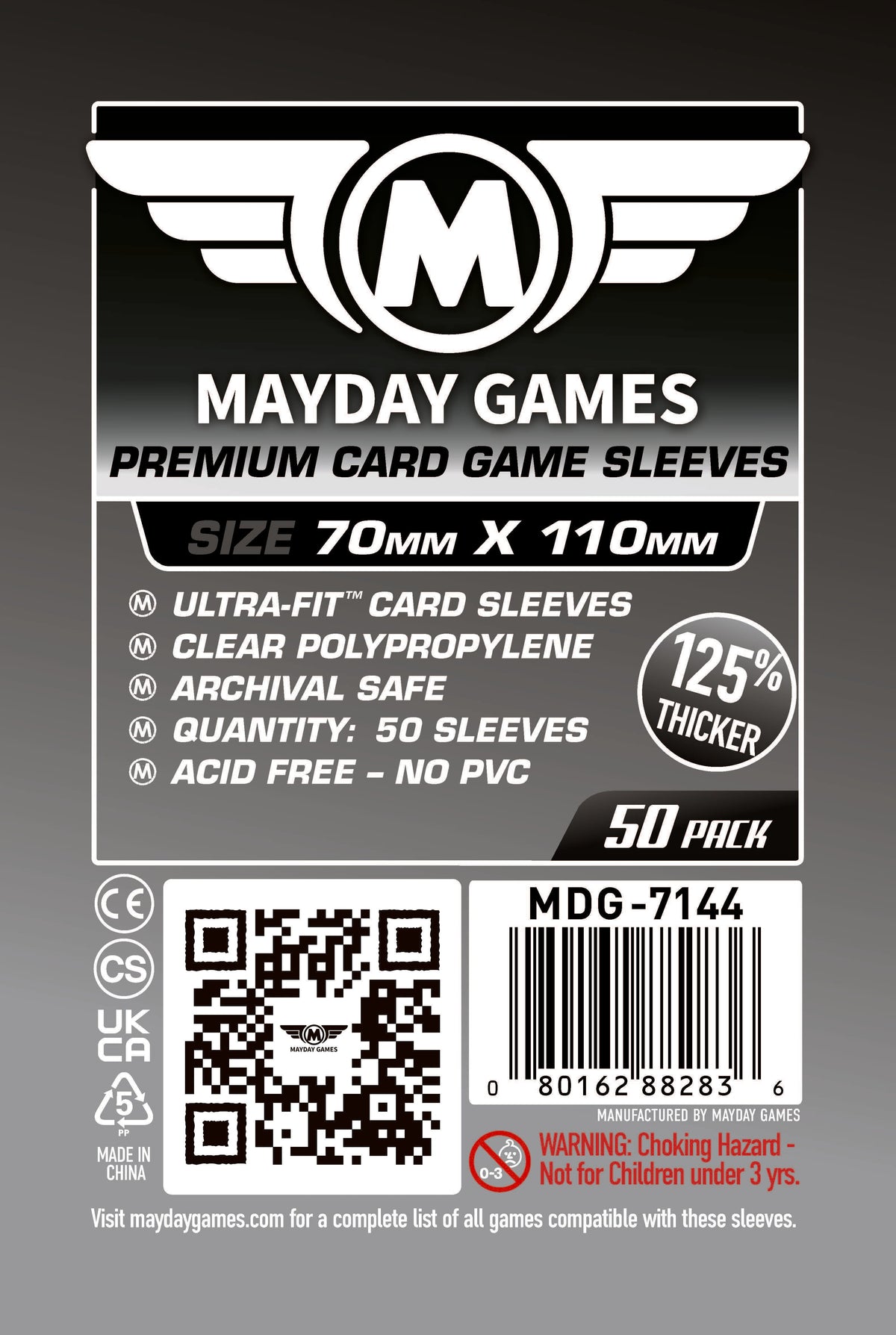 Mayday Sleeves 70x110mm Premium 50pk