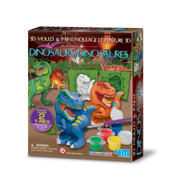 Moulage et peinture 3D Dinosaures