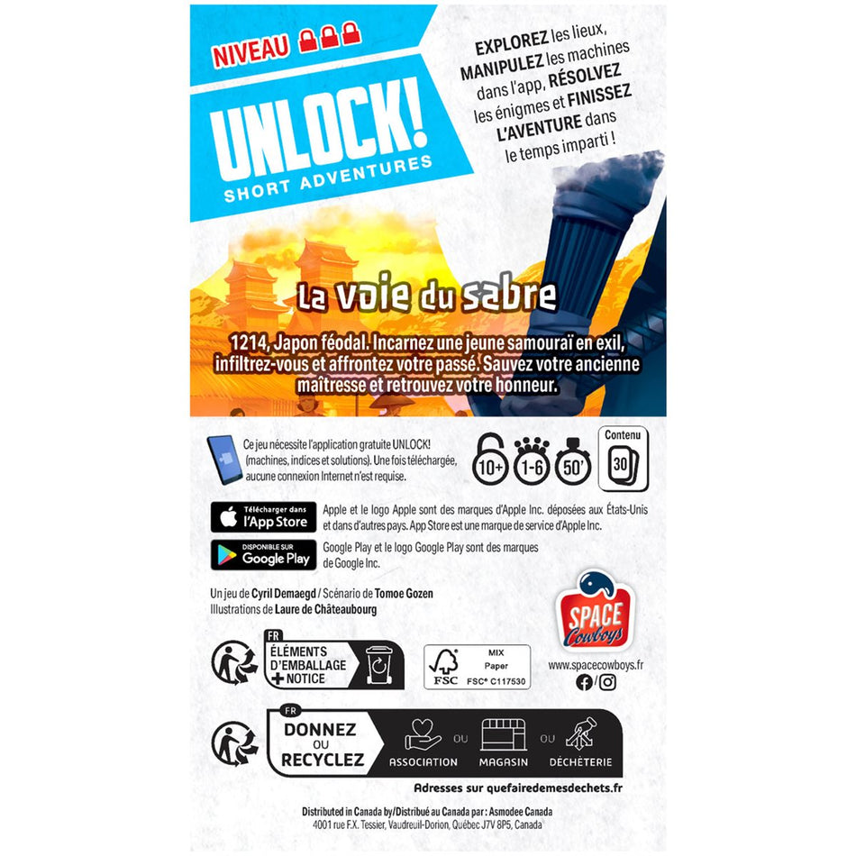 Unlock! - Short Adventures #14 - La voie du sabre