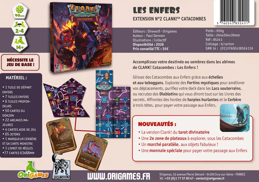 Clank! - Catacombes - Les Enfers