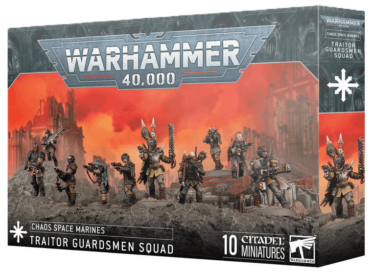 Warhammer 40K - Chaos Space Marines - Traitor Guardsmen Squad