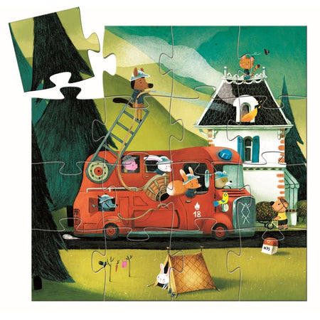 Puzzle Silhouette 16 - Le camion de pompier