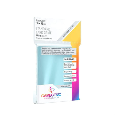 Gamegen!c 50 Sleeves - Standard 66 x 91 Grey