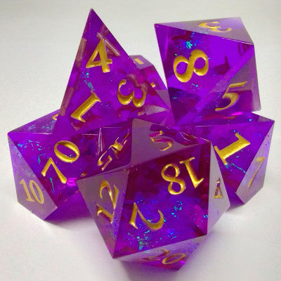 Dés Plasma Chatoyant Mauve