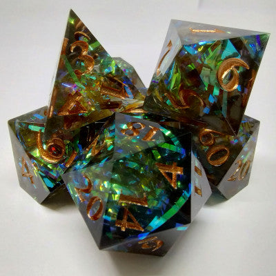 Dés Glaçons Prismatiques Vert