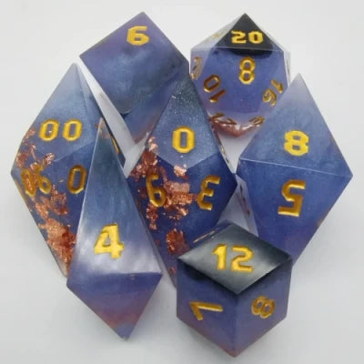 Dés Cristaux Enchantés Glaçons Mauves