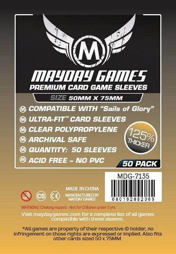 Mayday Sleeves 50x75mm Premium 50pk