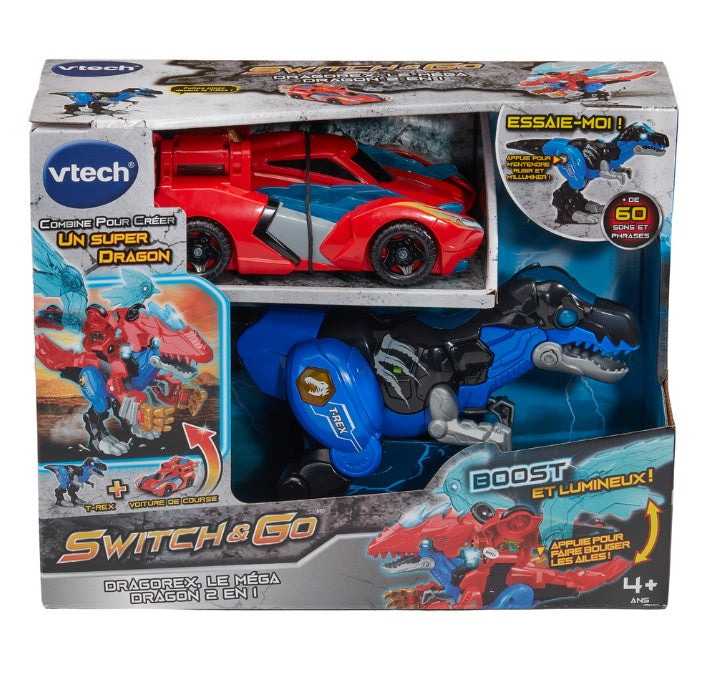 Vtech - Switch & Go - Dragorex, le méga dragon 2 en 1